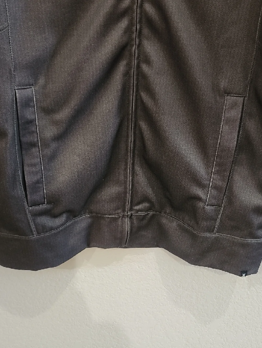 Hurley Sunday Lightweight Track Jacket Charcoal Gray Oversize Streetwear Racing